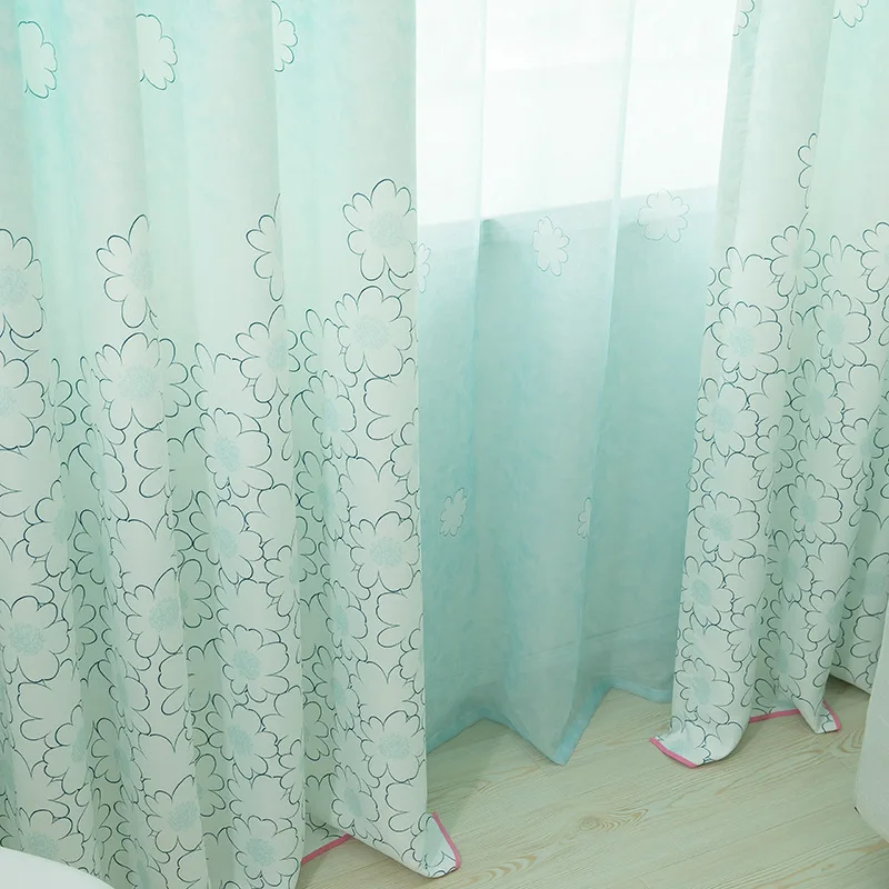 Современные теплые шторы принцессы с принтом розовые синие зеленые для спальни