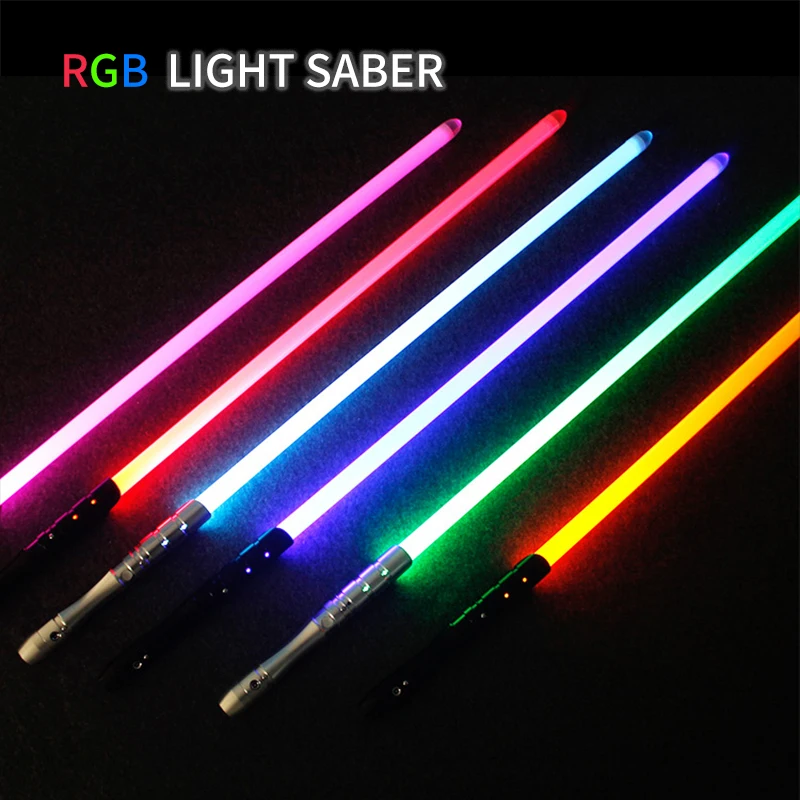

RGB Laser Lightsaber Sword Toys for Children Lightstick Espadas Luminous Wars Blaster Rechargeble Mutiple Colors with Sound Play