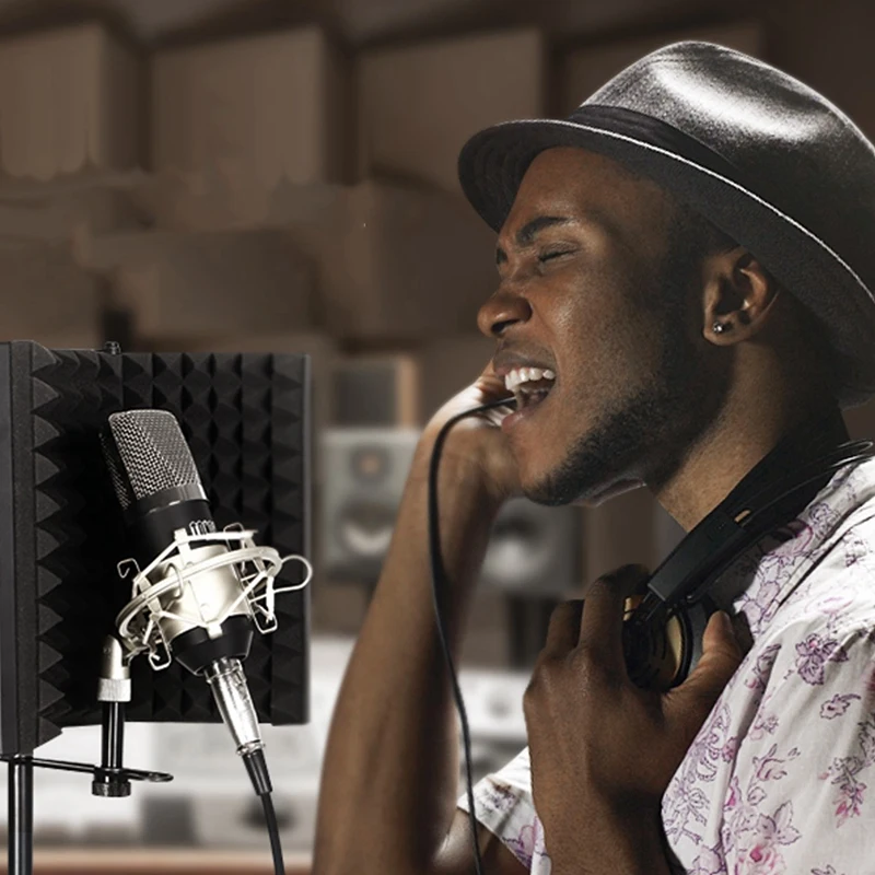 Запись звукопоглотитель микрофон изоляции щит анти Шум 3 х кратного дизайн