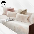 Роскошное плюшевое покрывало для дивана, толстый нескользящий Чехол для мебели, L-образная подушка для угловой кушетки, защитный чехол для декора гостиной