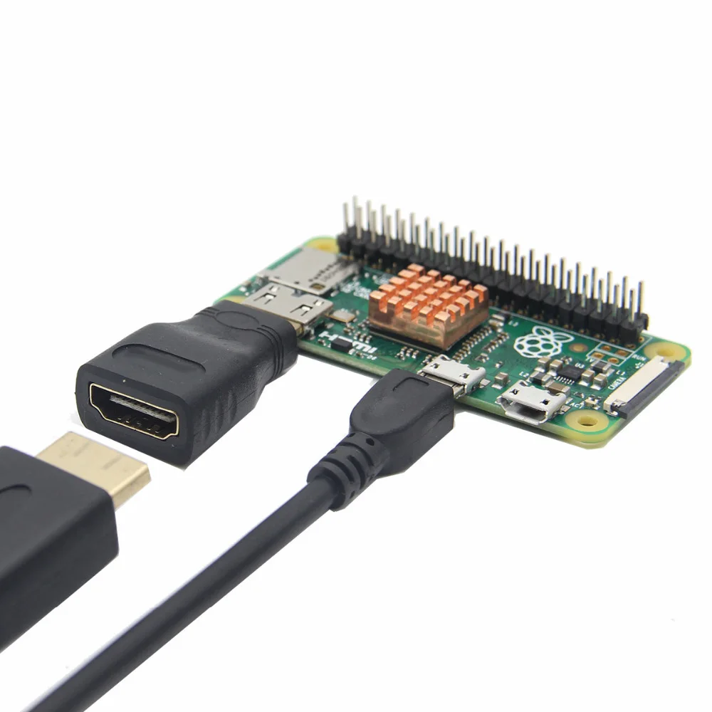 Raspberry Pi Zero W OTG кабель + мини HDMI совместимый адаптер 2*20 контактный штекер медный