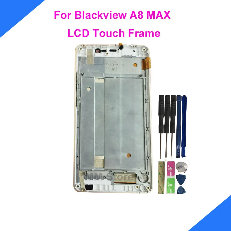 Для Blackview A8 MAX ЖК дисплей Дисплей с Сенсорный экран рамкой Digitizer Замена узла +
