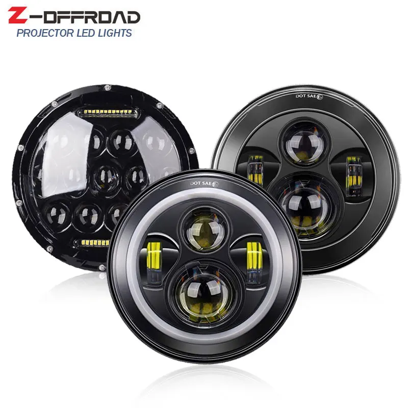 7 дюймовый круглый светодиодный головной светильник высокий низкий пучок Halo Угол