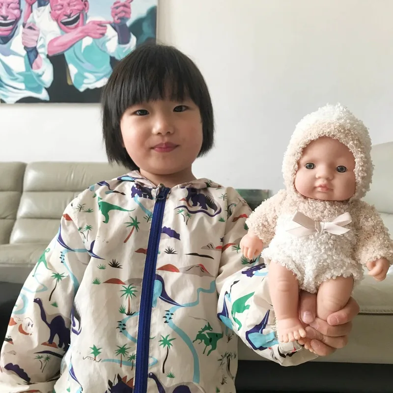 

Play Doll Accompany Sleep Cute Puzzle Baby Doll Simulation Silica Gel Soft Early Education Gifts Oyuncak Bebek Kids Toys DJ60WW