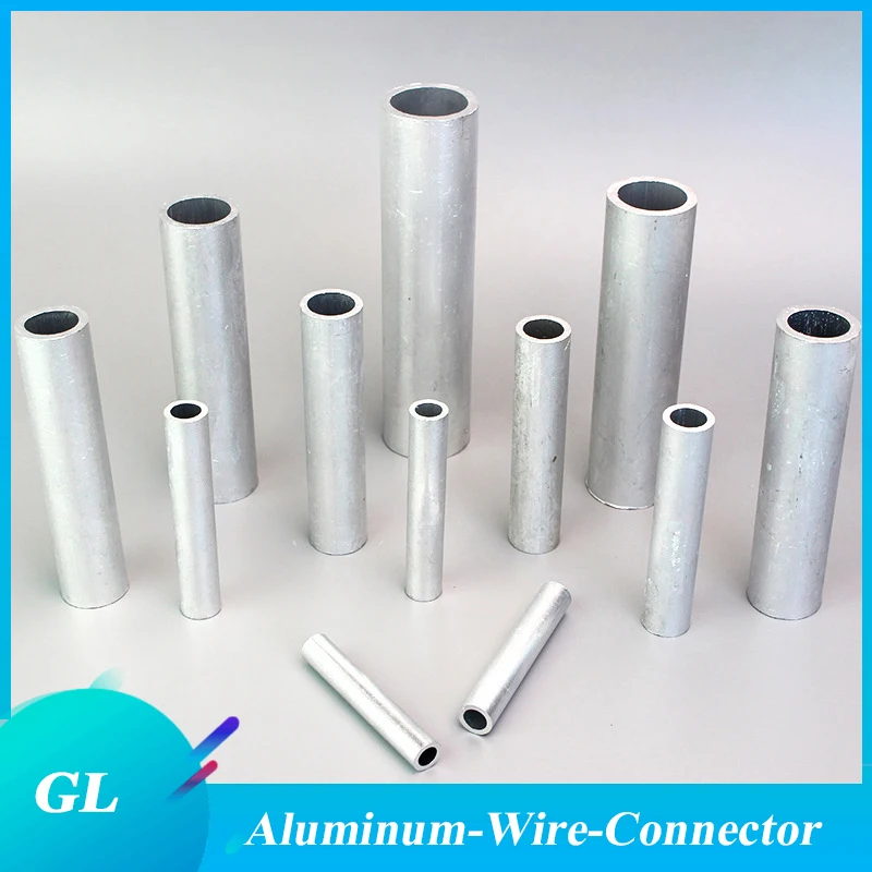 

1PC GL Aluminum No Insulation Wire Cable Hole Passing Connecting Sleeve Tube Ferrule Lug Connector Crimp Terminal