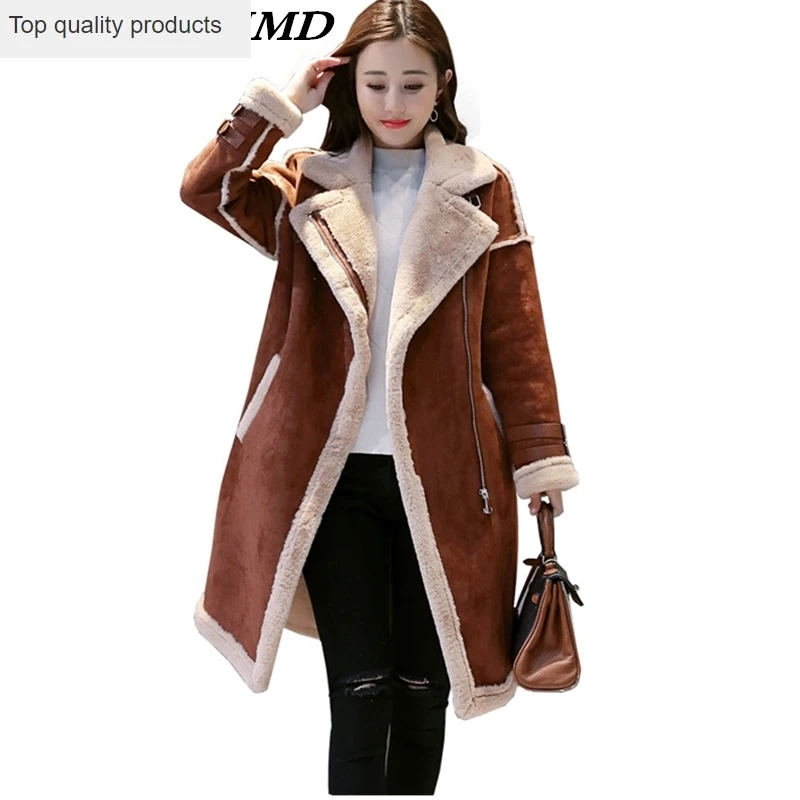 2020 осенне-зимнее женское Шерстяное Пальто теплое кашемировое пальто большого