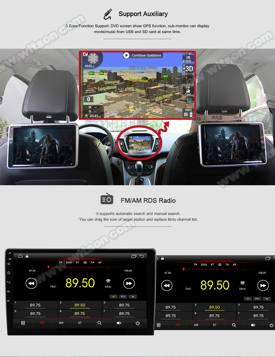 WITSON 10," FULL HD сенсорный экран Android 9,0 Восьмиядерный Автомобильный gps мультимедийный навигатор для JEEP RENEGADE- автомобильный dvd-плеер
