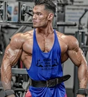 Muscleguys фирменная одежда для тренажерного зала Бодибилдинг Стрингер майка мужские майки для фитнеса мужская хлопковая рубашка без рукавов