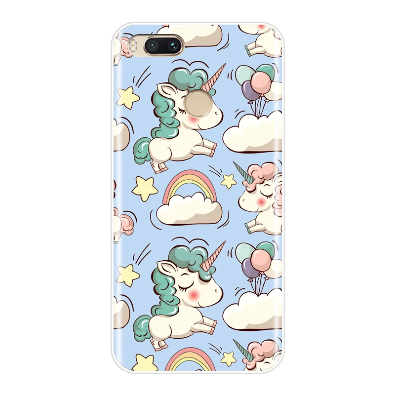 Phone Case for Xiaomi Mi A1 5 5S 6 6X 8 SE Soft Silicone Cute Unicorn Back Cover MiA1 MIA2 Mi5 Mi5S Mi6 Mi8 |