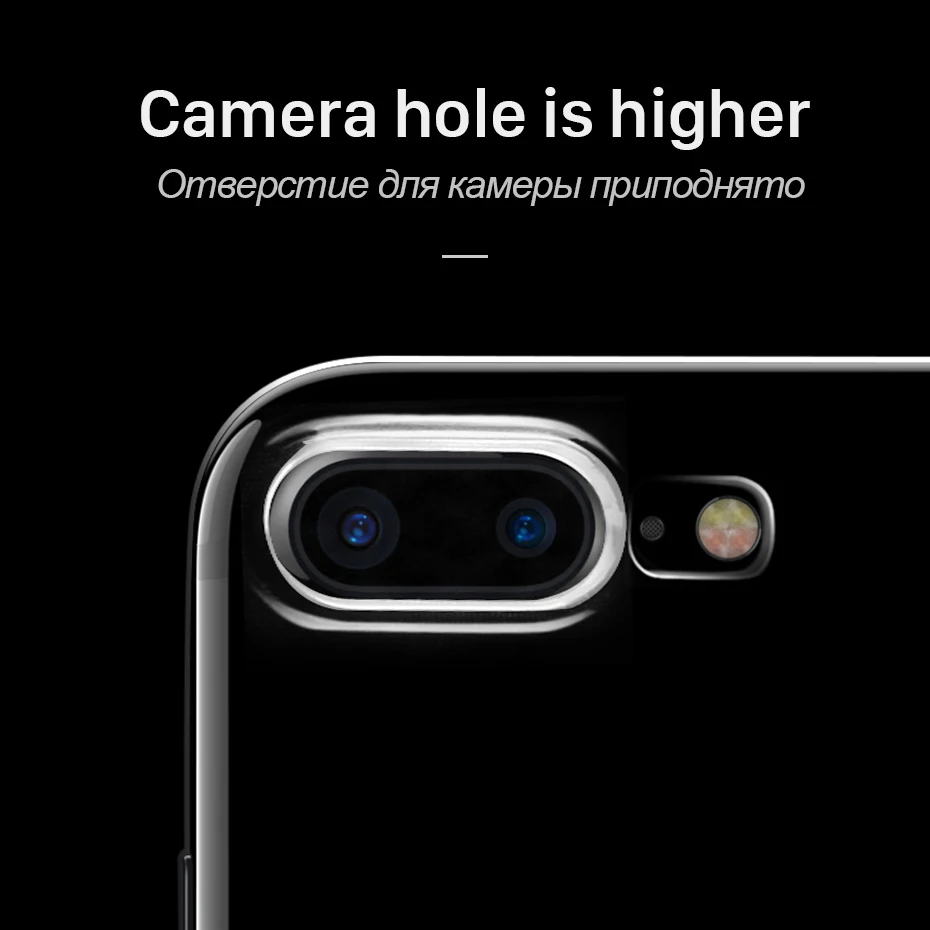 HOCO мягкий прозрачный чехол для iPhone 7 8 Plus силиконовый телефона Ультра тонкий