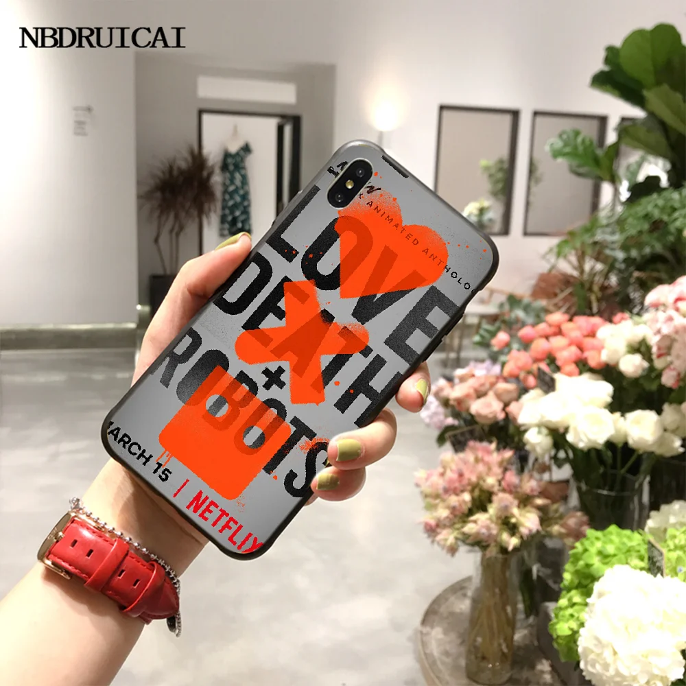 NBDRUICAI NEW TV Love Death Robots Black TPU Soft Rubber Phone Cover for iPhone 11 pro XS MAX 8 7 6 6S Plus X 5S SE XR case | Мобильные