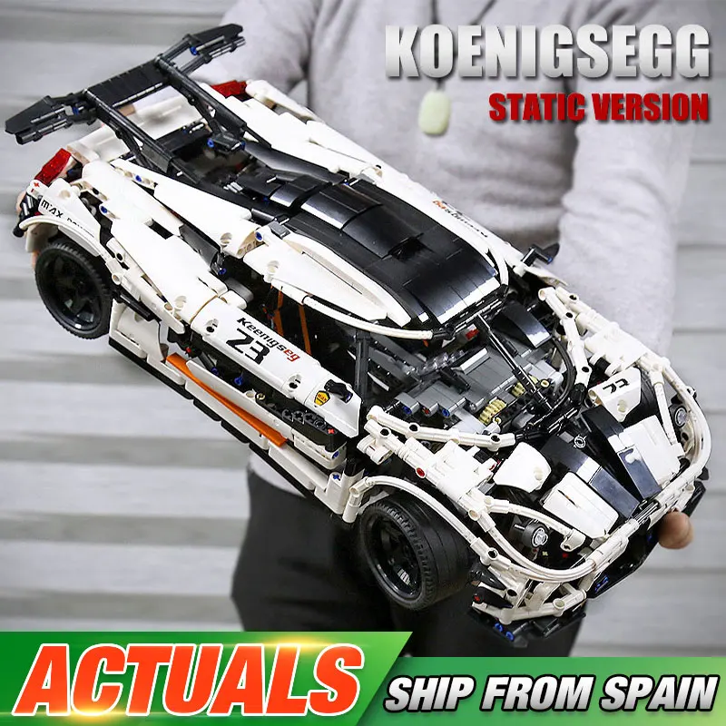 Форма король MOC 4789 koenigseзурованный Супер спортивный гоночный автомобиль