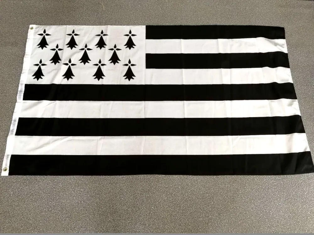 

hanging 75x135cm Breizh Bretagne Llydaw brittany Flag