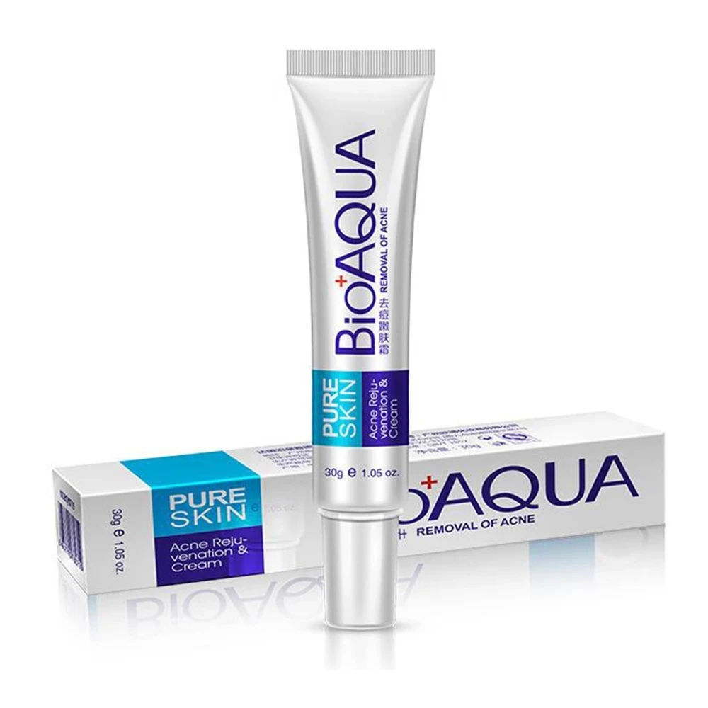 BIOAQUA Herbal Face Cream Anti Acne Treatment Scar Removal Oily Skin Spots Care | Красота и здоровье