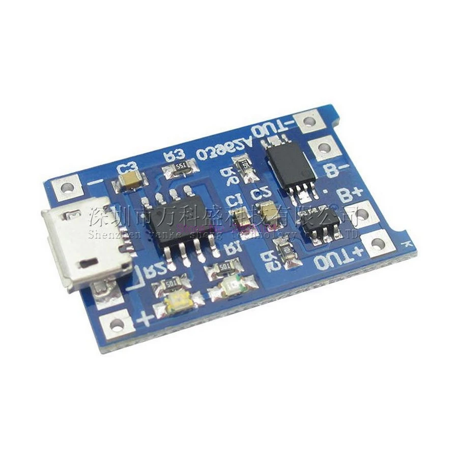 

1000pcs 3.7V Lithium Battery Charger Protection Board 5V 1A 2A Li-ion Lipo Battery Charging Protect Two-in-one Module PCB