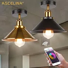 Промышленный потолочный винтажный регулируемый светодиодный светильник, американская и британская потолочная лампа, светильник для гостиной, E27, 85-260 в