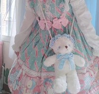 lolita bear bag cabbage lolita crossbody bag hand made diy sweet cute teddy bear soft girl japanese