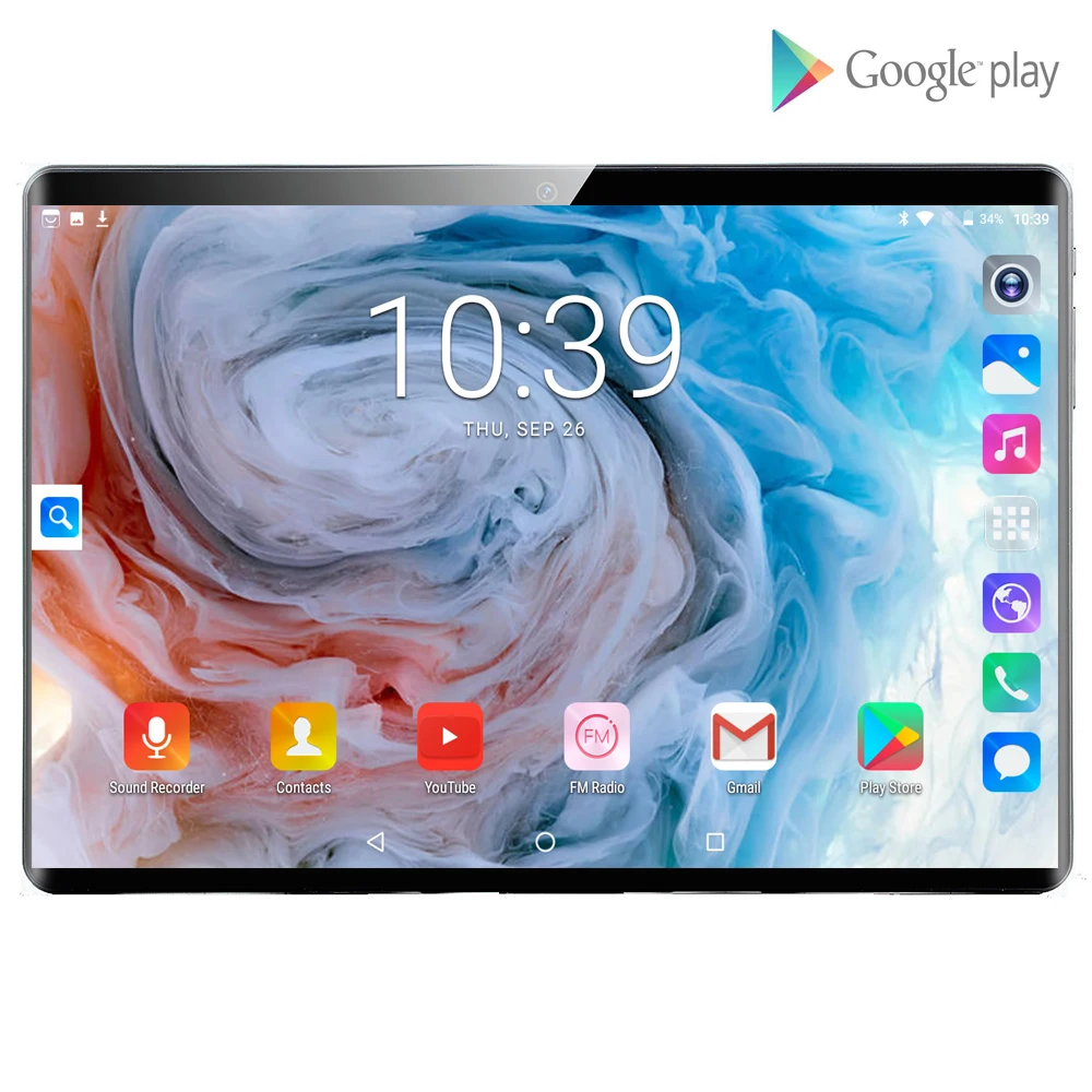 10 дюймовый планшет с четырёхъядерным процессором 3G ОЗУ 32 ГБ ПЗУ 2020 Android 1|Планшеты|
