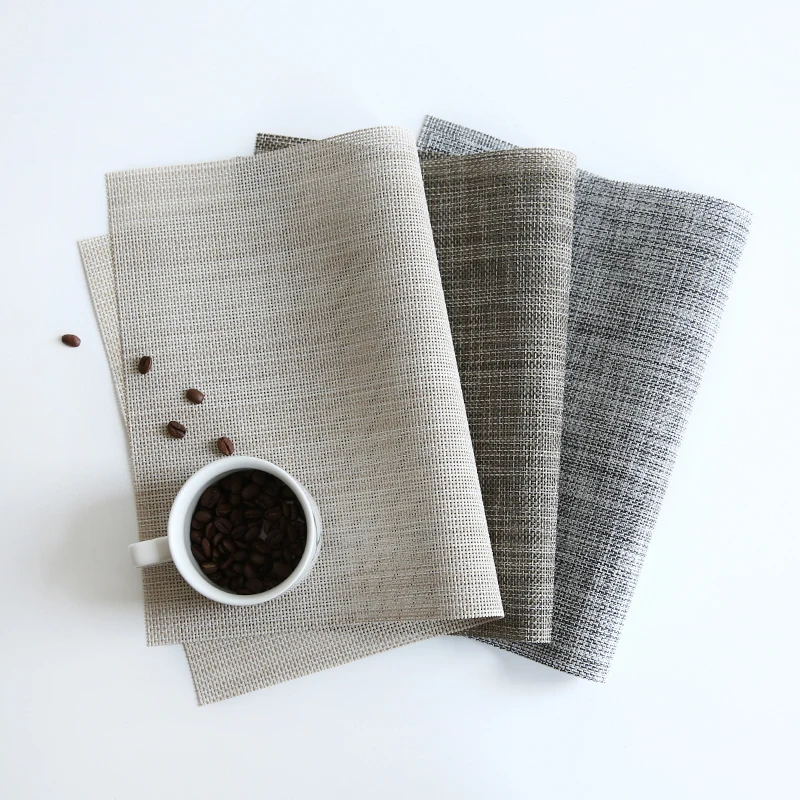 

Waterproof Square Table Mat Plastic Heat Resistant ArtWashable Nordic Home Table Setting Posavasos Kitchen Accessories ZJW50