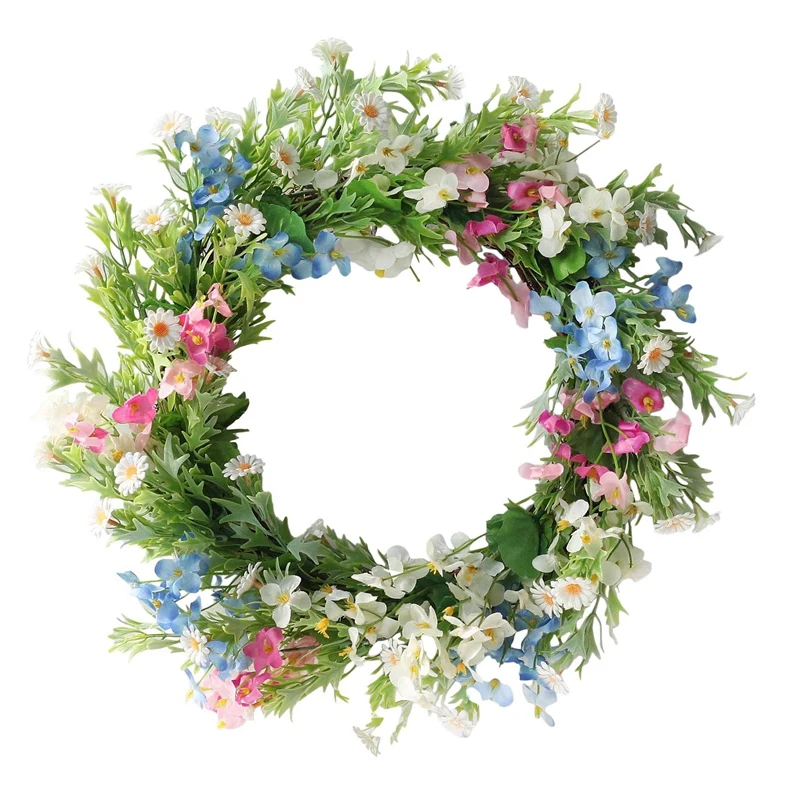 

Artificial Forsythia Wreath Primrose Wreath for Home Office Garden Party Wedding Arch Front Door Wall Window Decor