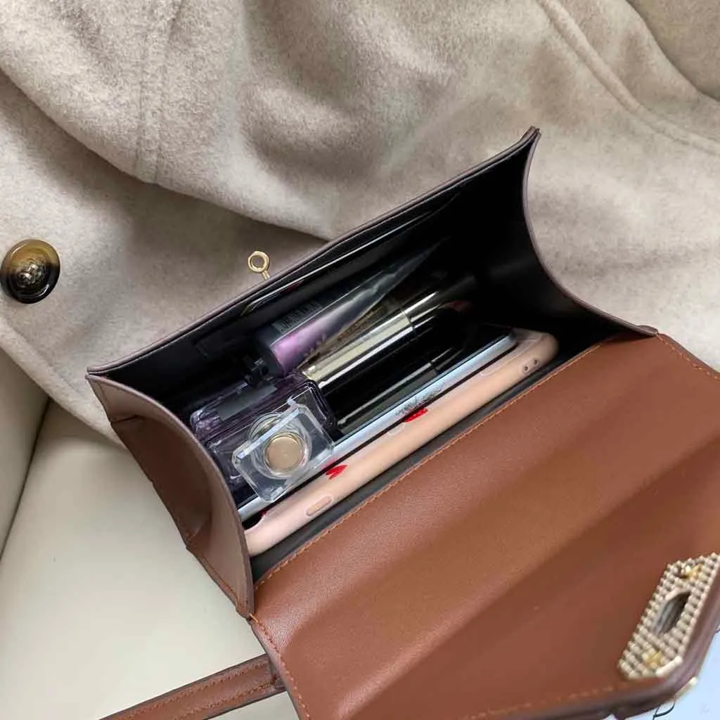 

#H40 Fashion Alligator Leather Crossbody Bag Women Luxury Shoulder Bags Small Square Handbag Crossbody Messenger Bags Bolsas