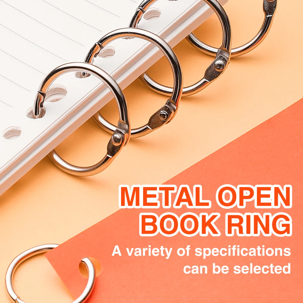 

5/10 Metal Ring Binder 20 25 30 38 45 50 55 70 88mm DIY Albums Loose-leaf Book Hoops Opening Office Binding Supplie Photo Album