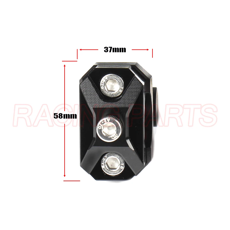 CNC мотоциклетные зажимы приподнятый руль черная ручка для 22 мм 7/8 28 1 1/8 толстых бар