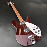 ricken 360 electric guitar 12 strings guitar rosewood fingerboard wine red color r style tailpiece can be customized