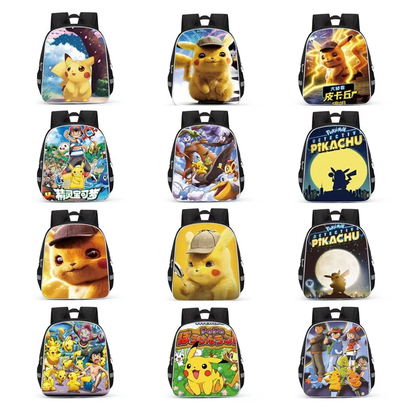 Детский Школьный рюкзак с покемонами аниме фигурка Пикачу детские школьные