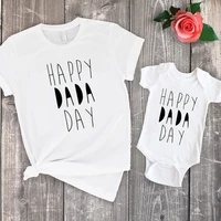 first fathers day happy dada day family matching clothes 2020 summer gift for dad fathers day boho baby top print casual