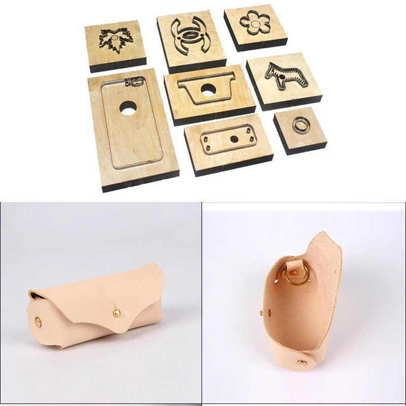 

Leather Die cutter for Men Women Portable Glasses Case Leather Fold-able Glasses Box For Eyeglass Sunglasses 10x6cm