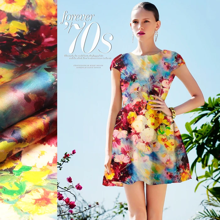 

135 cm wide silk organza fabric 14 mm natural silk fabric printed crisp dress organza satin fabric wholesale silk cloth