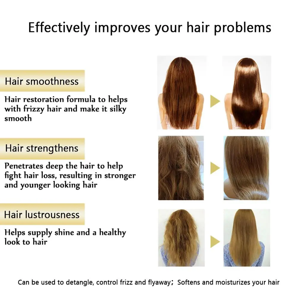 Волшебная маска для волос увлажняющая питательная восстанавливает мягкие