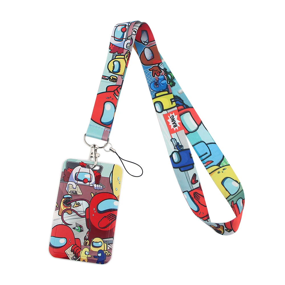

LB1086 Wholesale Game Astronaut Lanyard Card ID Badge Holder Necklace Pass Gym Mobile Necklace Neck Strap Friends Gifts