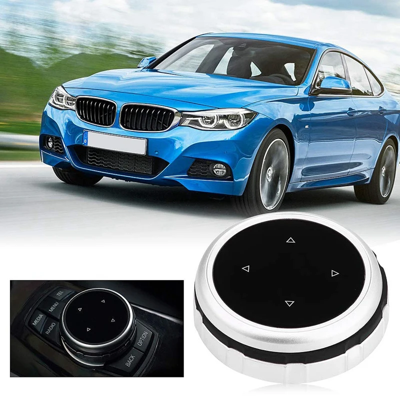 Автомобильный мультимедийный пуговицы крышка наклейки IDrive для BMW 1 2 3 5 7 серии X1 X3