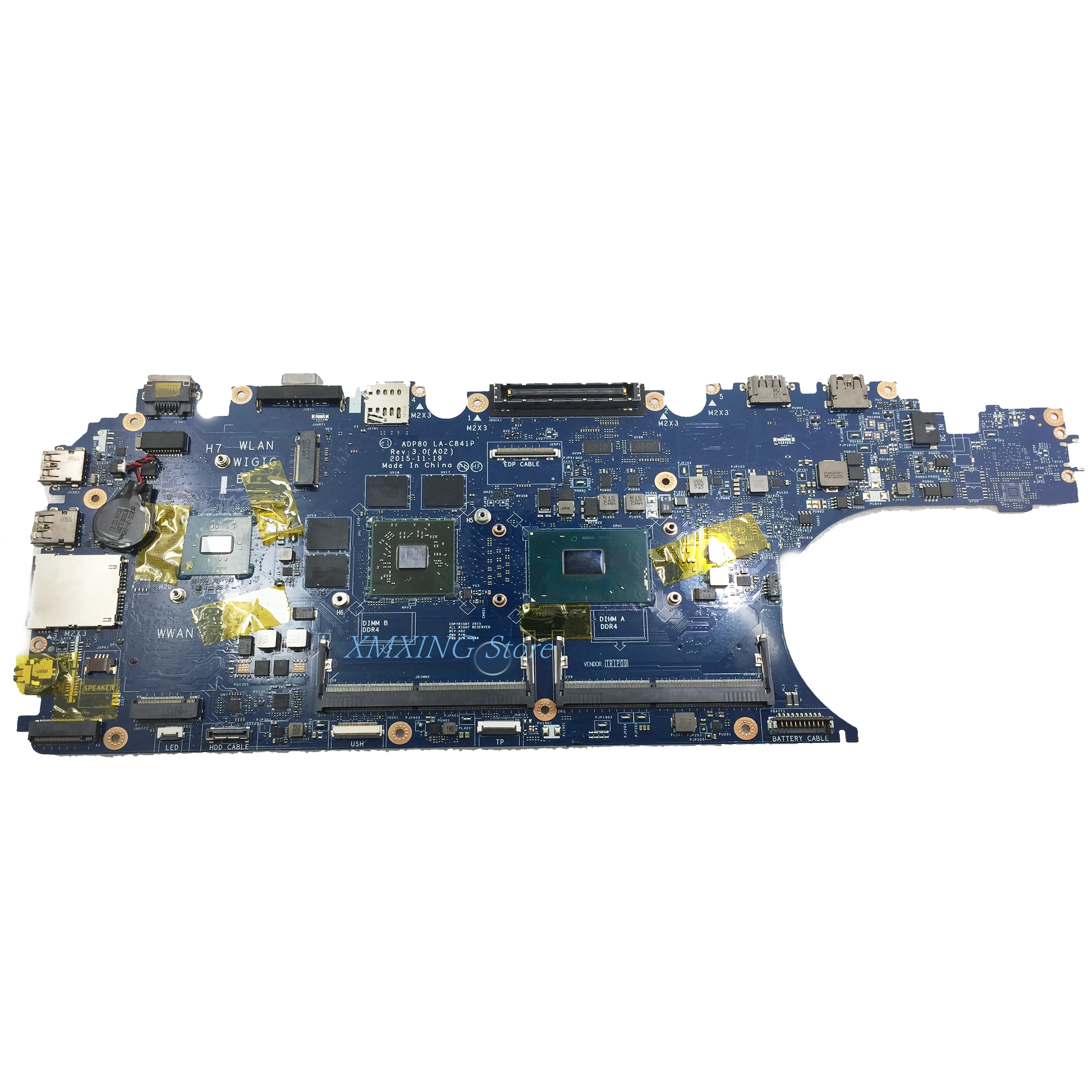 

FULCOL для DELL Latitude 3510 5570 E5570 Материнская плата ноутбука I7-6820HQ Процессор LA-C841P CN-0N98Y6 0N98Y6 N98Y6 протестированная 100% работа