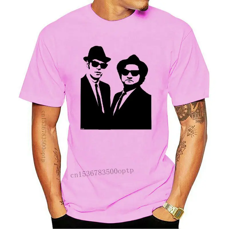 

New BLUES BROTHERS STENCIL, T SHIRT T-SHIRT Black & white stencil