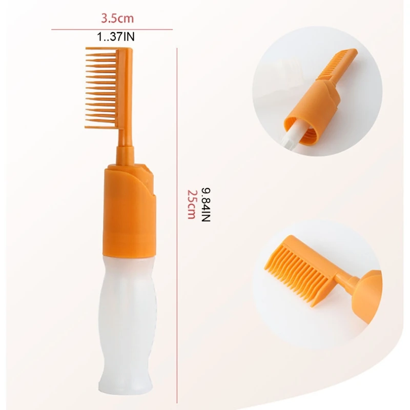 Профессиональная машинка для стрижки волос Окраска гребень пустой флакон