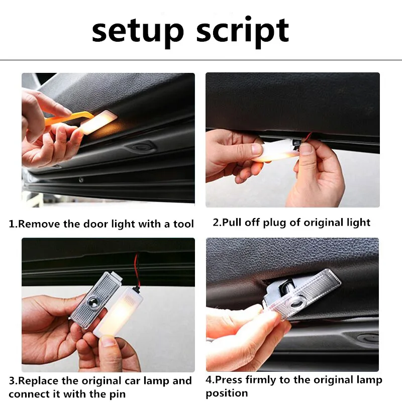 2 шт. светодиодный Двери Автомобиля любезно лампы для AUDI A1 A3 A4 A5 A6 A7 A8 B5 B6 B7 C5 C6 C7 S5