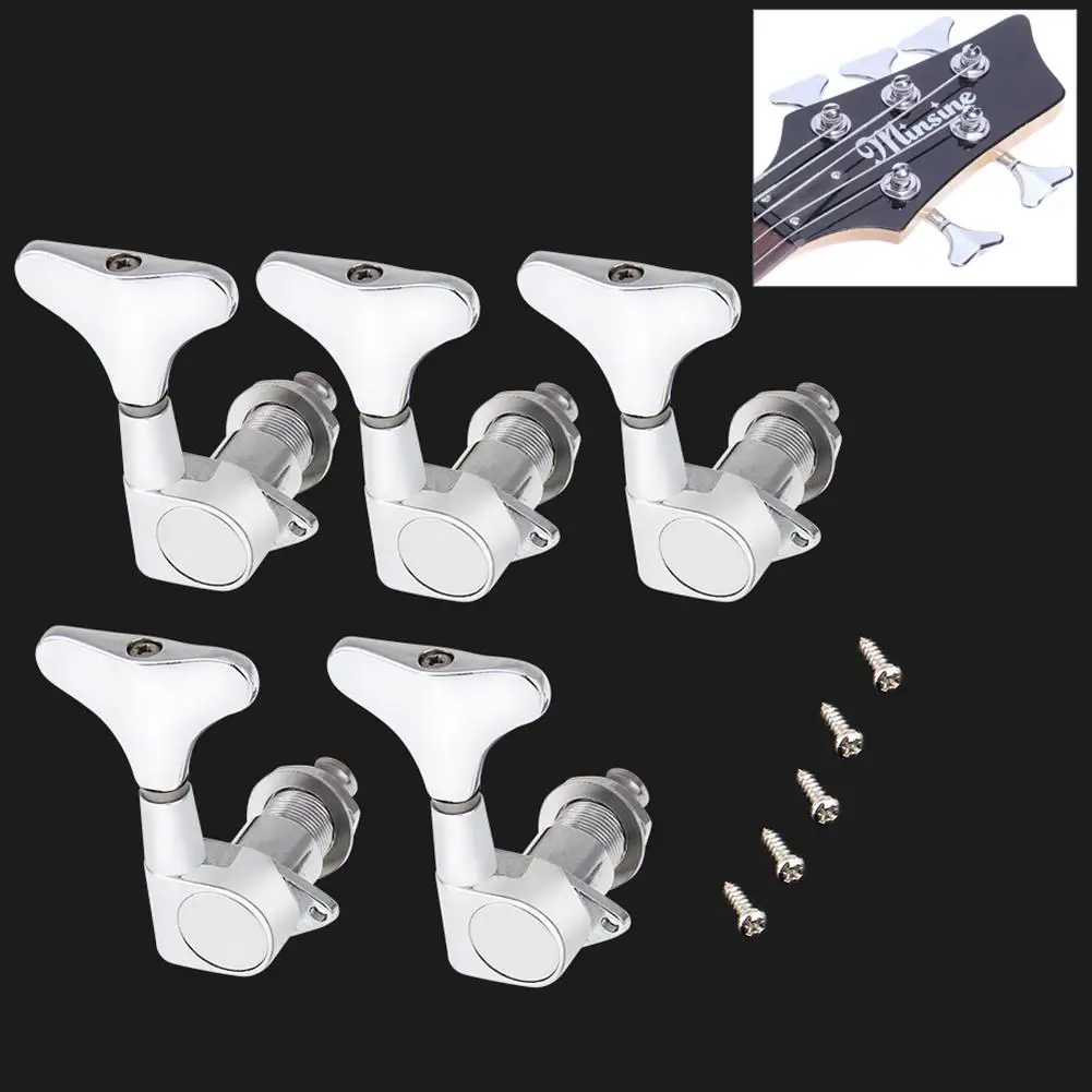 5 струнный бас тюнер 2R + 3L хромированная гитара герметичные Колки машинная