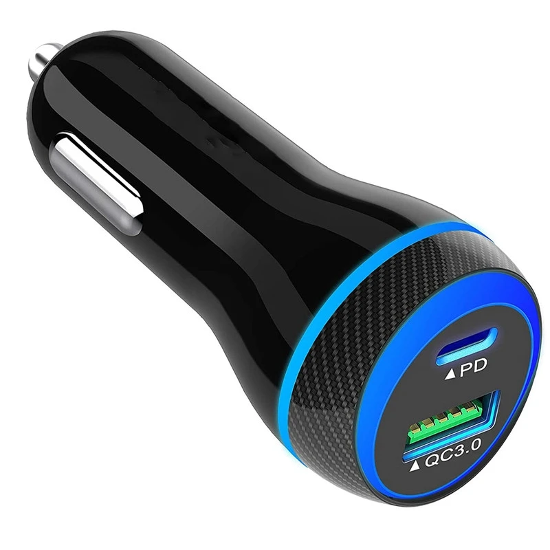 Автомобильное зарядное устройство USB C 25 Вт PPS PD 18 Вт QC 3,0, супербыстрая Зарядка для Samsung Galaxy S21 Note 20 10 S20 Plus Ultra S10 Google Pixel 5