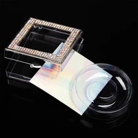 wholesale lash case eyelash packaging box lash boxes packaging acrylic flip plastic case with clear tray holder glitter paper