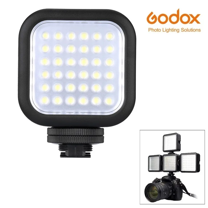 

Godox LED36 LED Video Light 36 5500~6500K LED Lights For DSLR Camera Camcorder mini DVR Wedding News Interview photography
