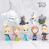 frozen 2 aisha anna xuebao character doll model cake decoration decoration collection hand made gift