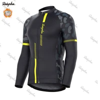 2022 long sleeves winter thermal fleece team cycling jersey bike cycling mountian bicycle cycling clothing ropa ciclismo ralvpha