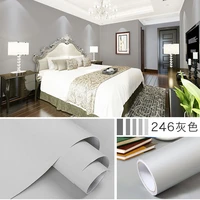 matte black contact paper home decorative waterproof wall stickers pvc self adhesive wallpaper living room cabinet wall paster