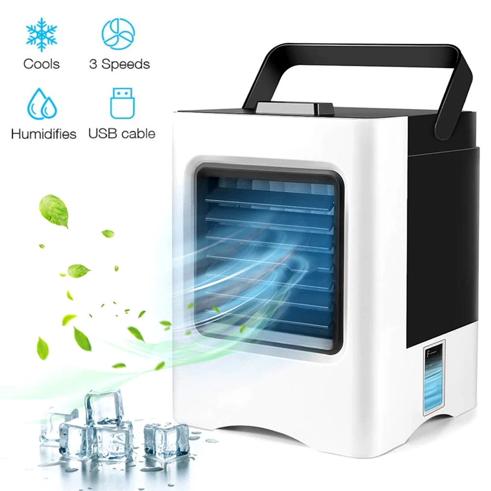 

Air Conditioner Fan Purifier Air Conditioning Humdifier Air Cooler Mini Portable USB Desktop Air Cooling 3 Speeds For For Home