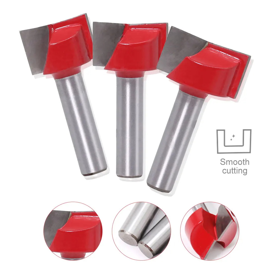 

8mm Cleaning bottom Engraving Woodworking Tools Bit solid Carbide Milling Cutter End mill For Woodworking Surface Planing Router
