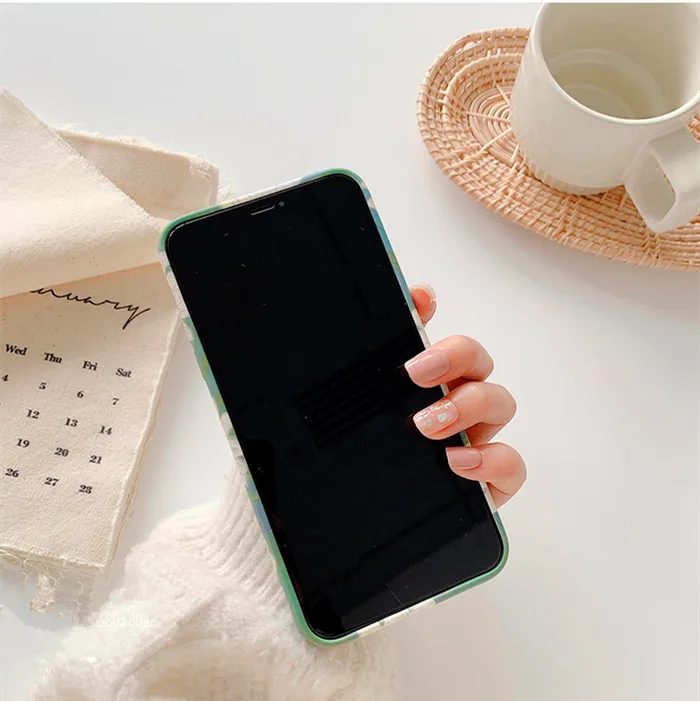 Красивый рельефный чехол для телефона с цветочным узором и ромашками IPhone7 8plus 11 Pro