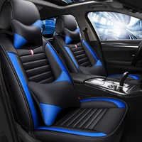 durable leather full coverage car seat cover for vw cc t roc bora eos up caddy golf polo jetta new beetle passat car accessories